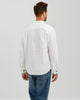 EMBROIDERED LINEN COTTON POPOVER SHIRT - WHITE