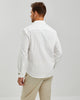EMBROIDERED LINEN COTTON SHIRT - WHITE