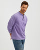 VINTAGE WASHED COTTON HENLEY T-SHIRT