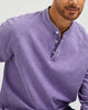 VINTAGE WASHED COTTON HENLEY T-SHIRT
