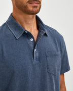VINTAGE WASHED COTTON POLO SHIRT
