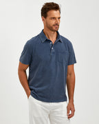VINTAGE WASHED COTTON POLO SHIRT