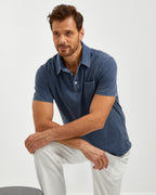 VINTAGE WASHED COTTON POLO SHIRT