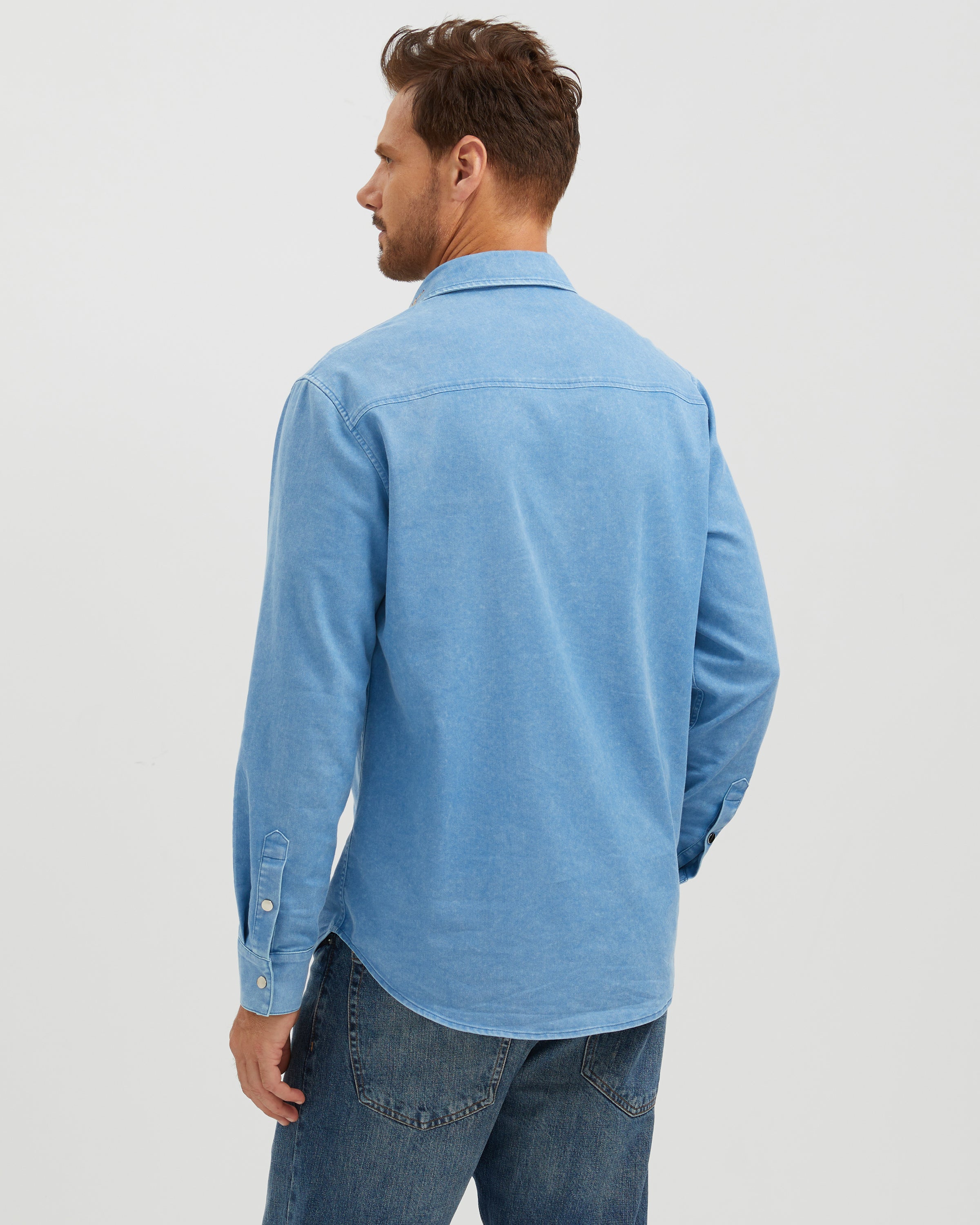 EMBROIDERED WASHED COTTON SHIRT