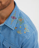 EMBROIDERED WASHED COTTON SHIRT