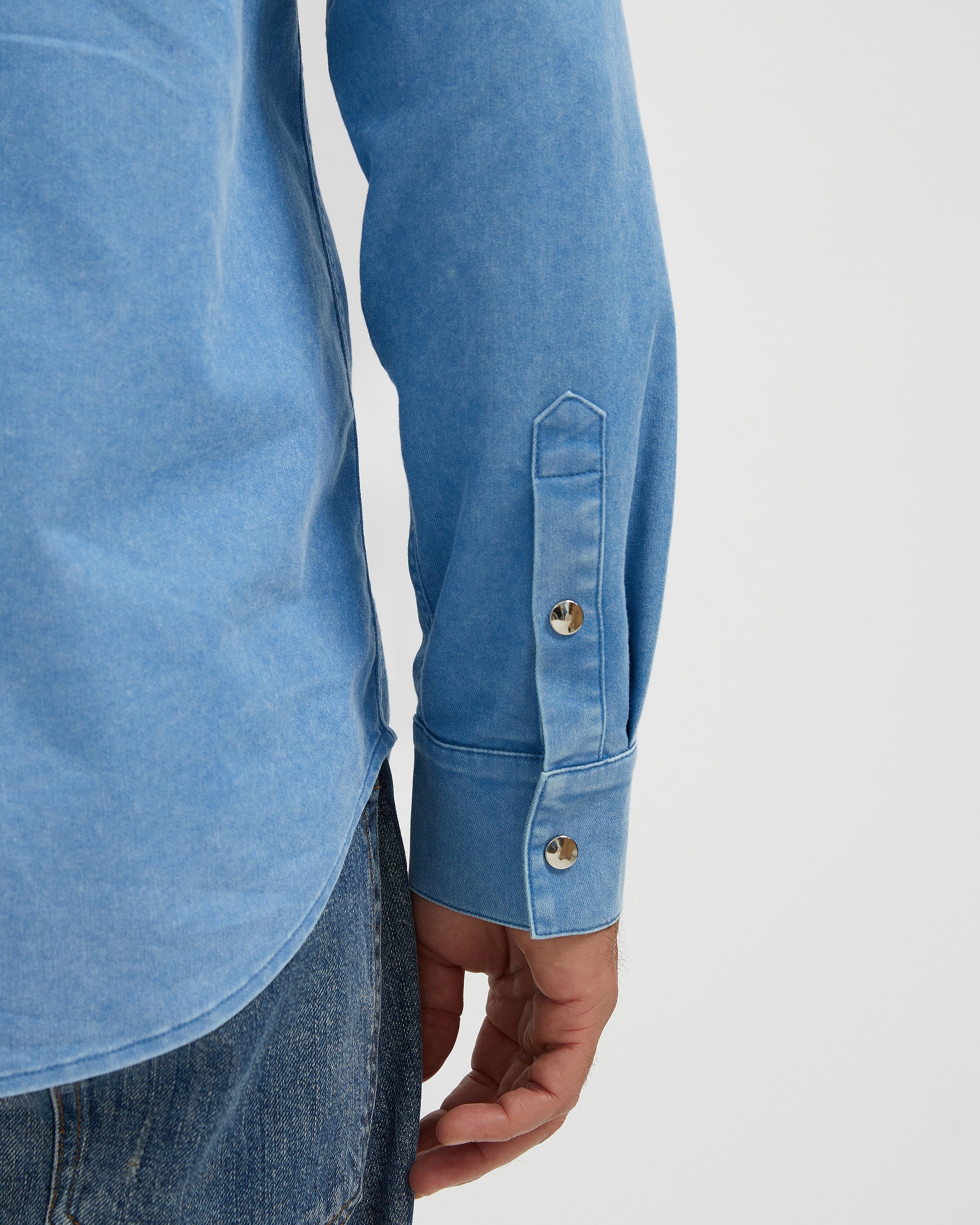 EMBROIDERED WASHED COTTON SHIRT