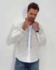 LINEN COTTON SERENITY EMBROIDERED SHIRT